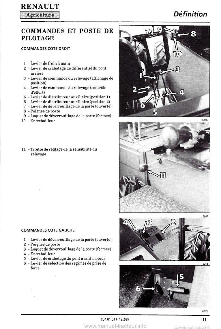 Sixième page du Livret entretien Renault 58-12LS 58-14LS
