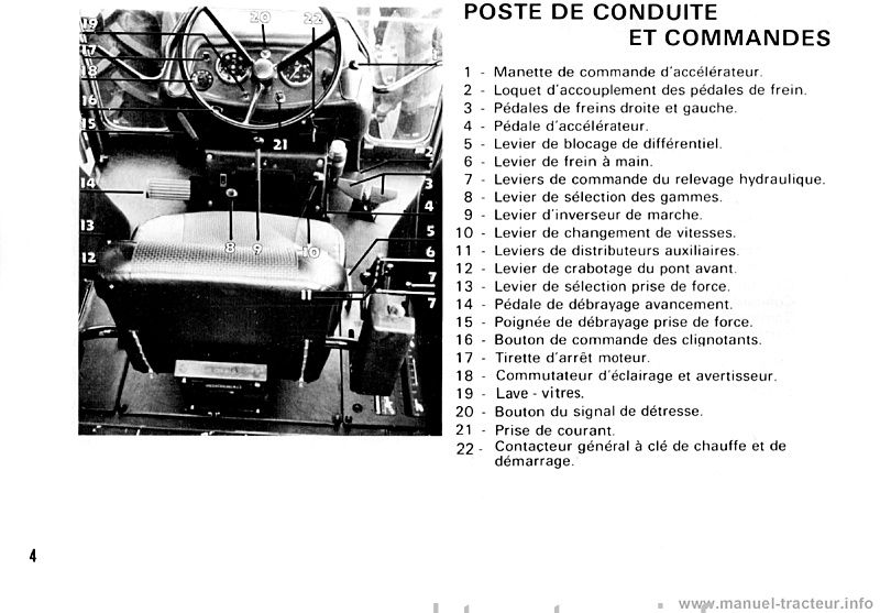 Extrait de la notice technique - Livret d'entretien Renault 891s 891.4s
