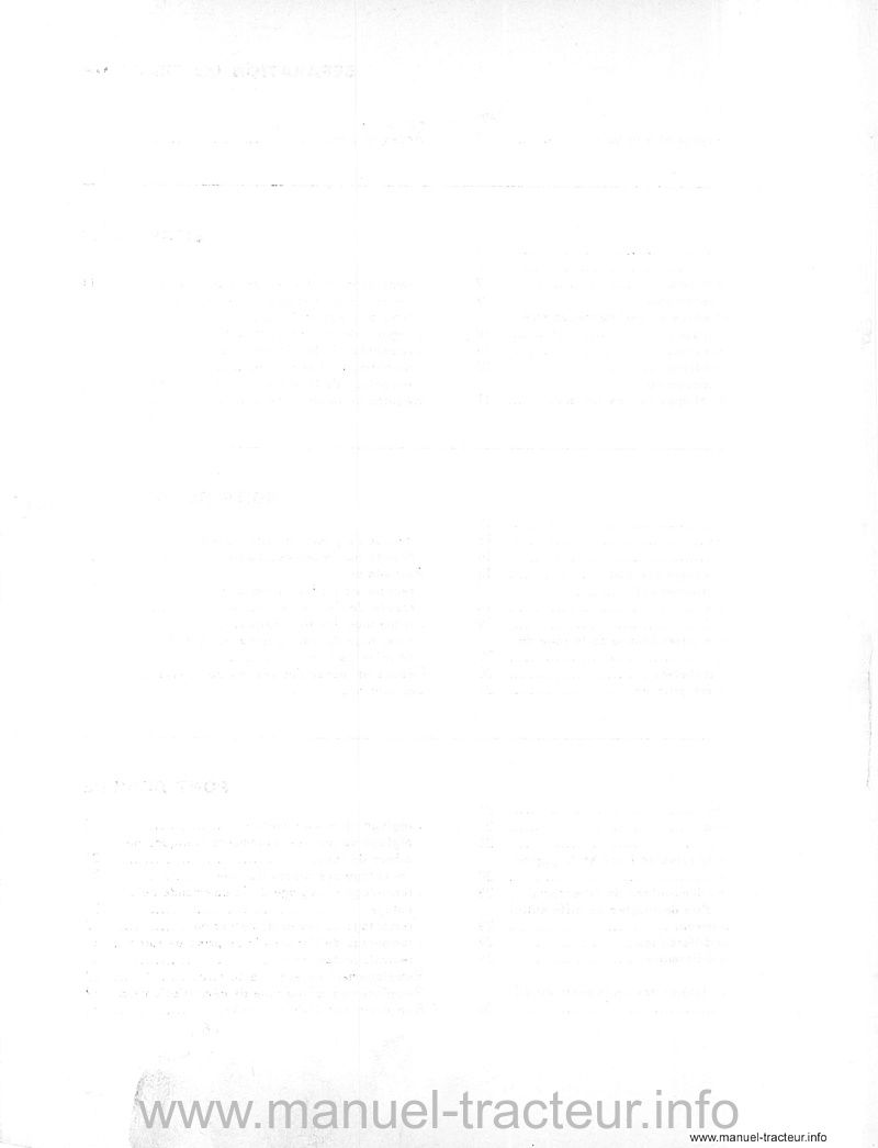 Extrait de la notice technique - Manuel de réparation M.R. 143 pour les tracteurs R 7281 et R 7261