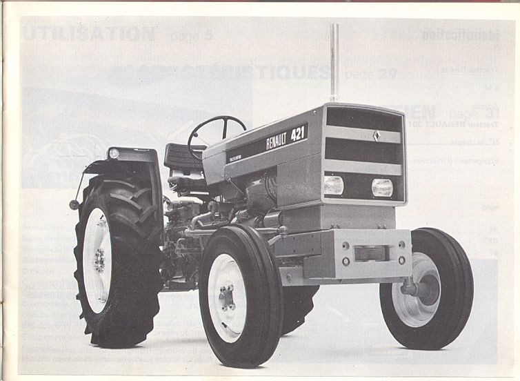 Page 2 du manuel d'atelier - Guide d'utilisation et d'entretien des tracteurs RENAULT 301, 361 et 421