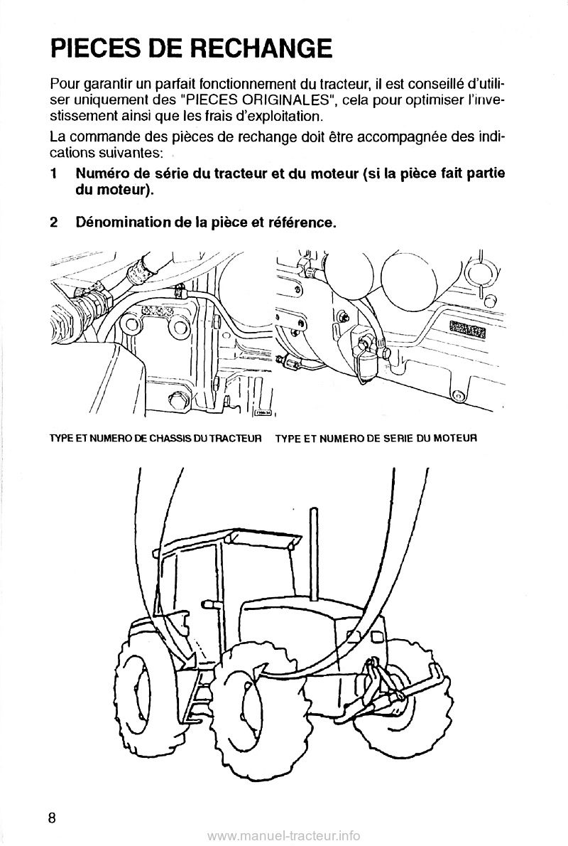 Page 2 du manuel d'atelier - Livret entretien tracteur Same ANTARES II 110 130