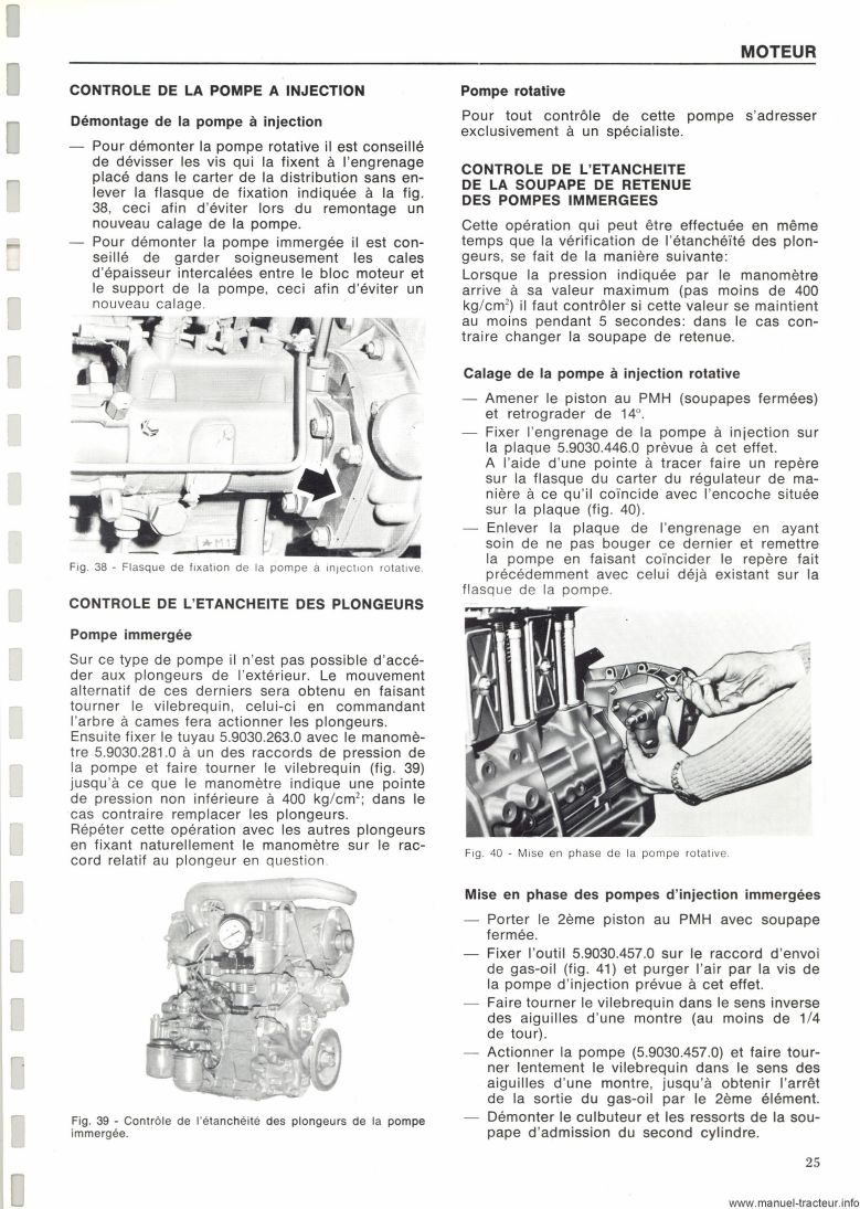 Cinquième page du Manuel usine SAME