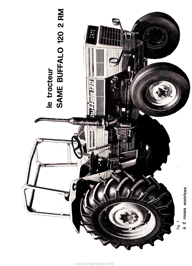 Troisième page du Notice d'entretien et d'utilisation tracteur Same Buffalo 120
