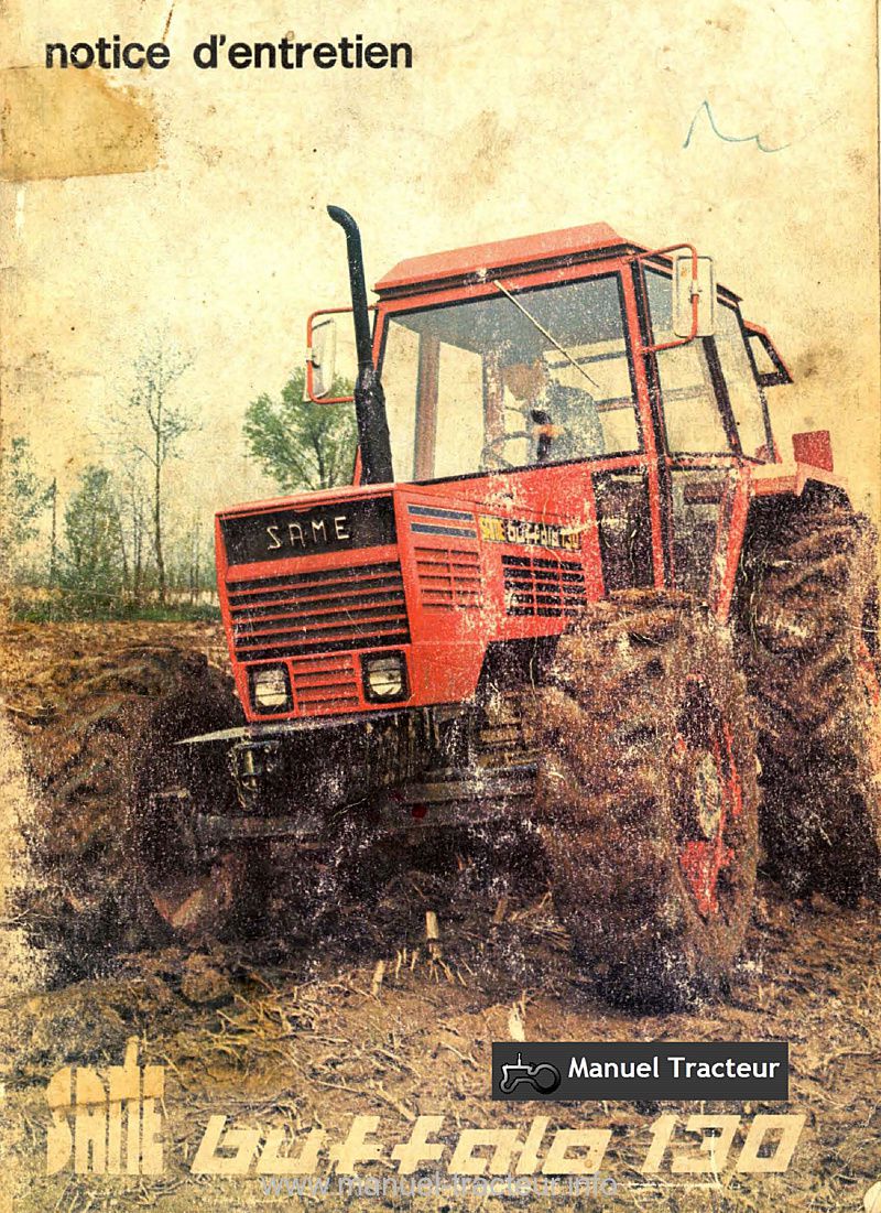 Première page du Guide entretien SAME Buffalo 130