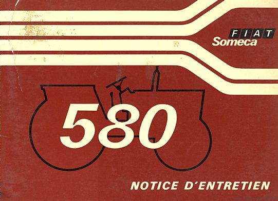 Première page de la revue technique - Notice d'entretien Someca 580