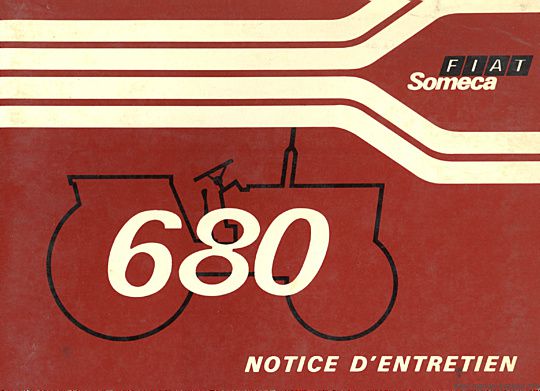 Première page de la revue technique - Notice d'entretien Someca 680