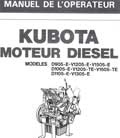 Manuel de l'opérateur Kubota moteur Diesel Moteur D905-E V1205-E V1505-E D1005-E V1205-TE V1505-TE D1105-E V1305-E