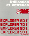 Livret utilisation et entretien Same Explorer 60II 70II 80II et 90II Turbo