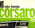 Première page du Notice Entretien Same Corsaro 70