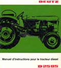 Manuel d'instructions tracteur DEUTZ D 2505