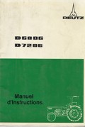 manuel instruction tracteur deutz 6806 7206