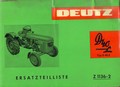 Catalogue de pièces de rechange tracteur deutz 40