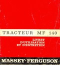 tracteur Massey Ferguson 140 livret d'entretien