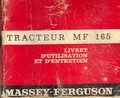 tracteur Massey Ferguson 165 livret d'entretien