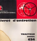 Livret d'entretien tracteur mc cormick international 634